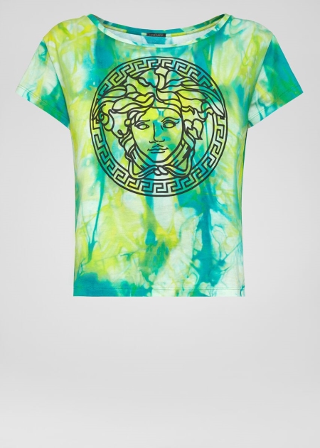 Tricouri Versace Tie-Dye Print Medusa Dama | OPNQSBE-80